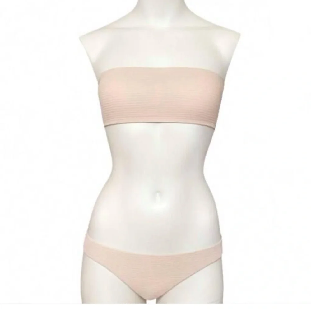 Rumer the label Rosa ribbed Bikini Bottom‎ in white
